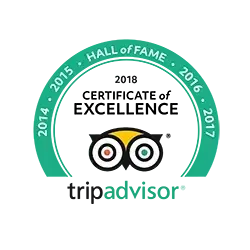 TripAdvisor Certificate of Excellence 2018