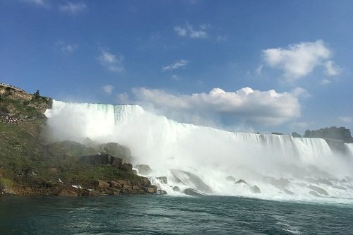 American Falls view from the Maid of the Mist