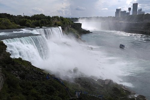 A cloudy day in Niagara Falls